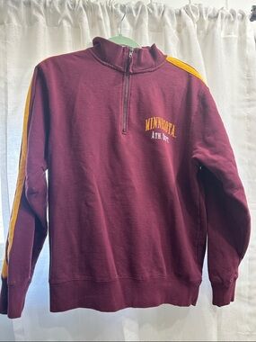 Minnesota Maroon & Gold Quarter-Zip Pullover Sweatshirt
